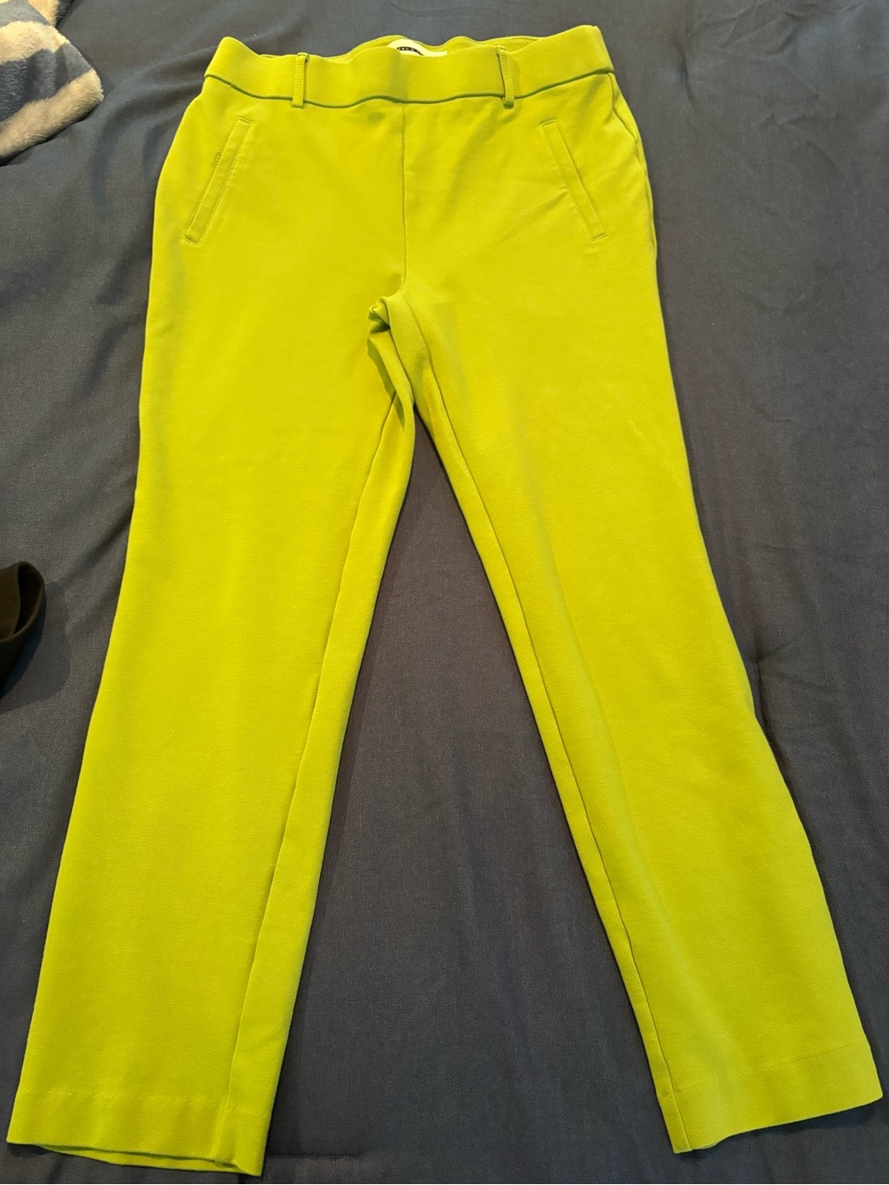 Jules & Leopold Bright Lime Pull-On Straight Leg Pants